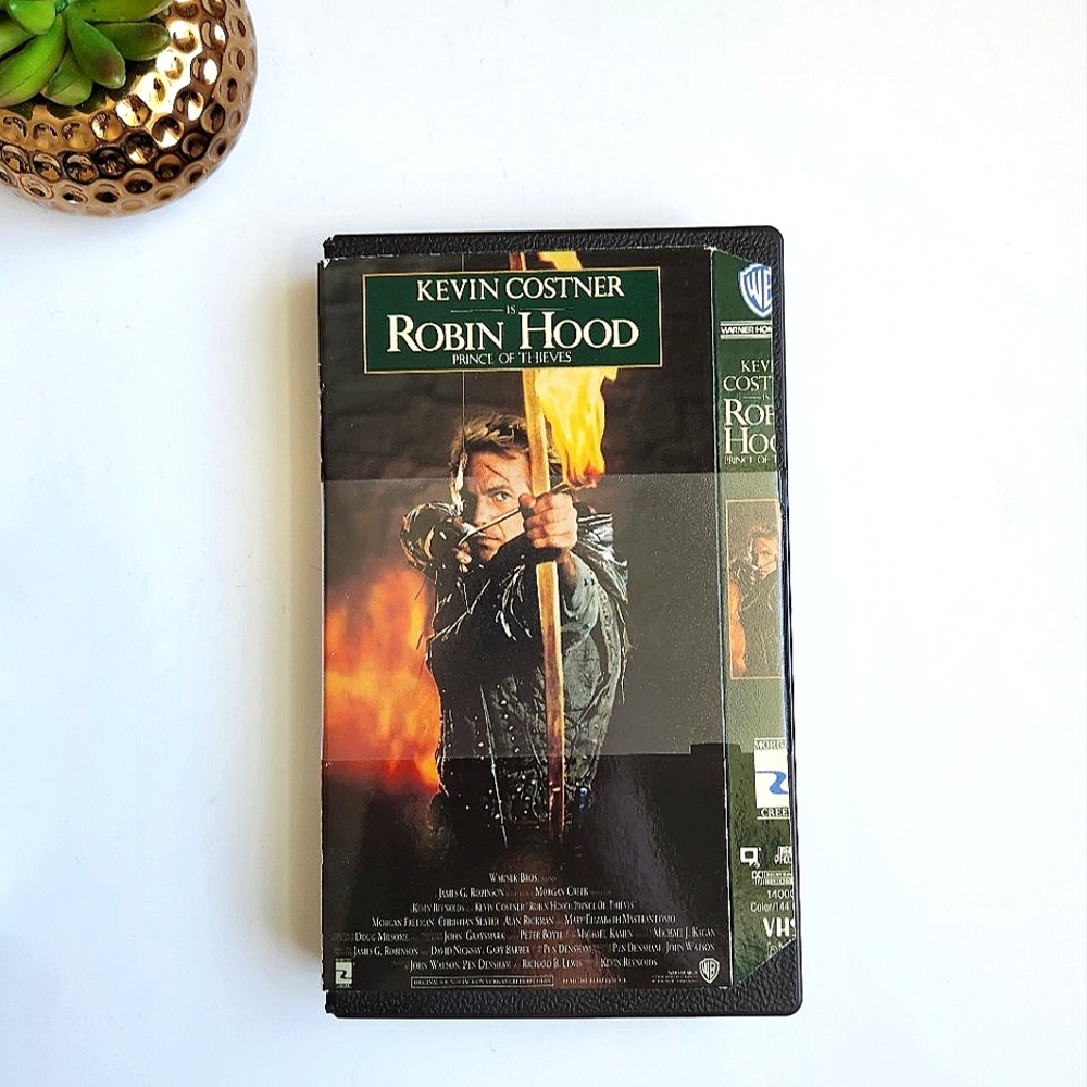 Robin Hood: Prince of Thieves (VHS, 1991) Kevin Costner, Vintage